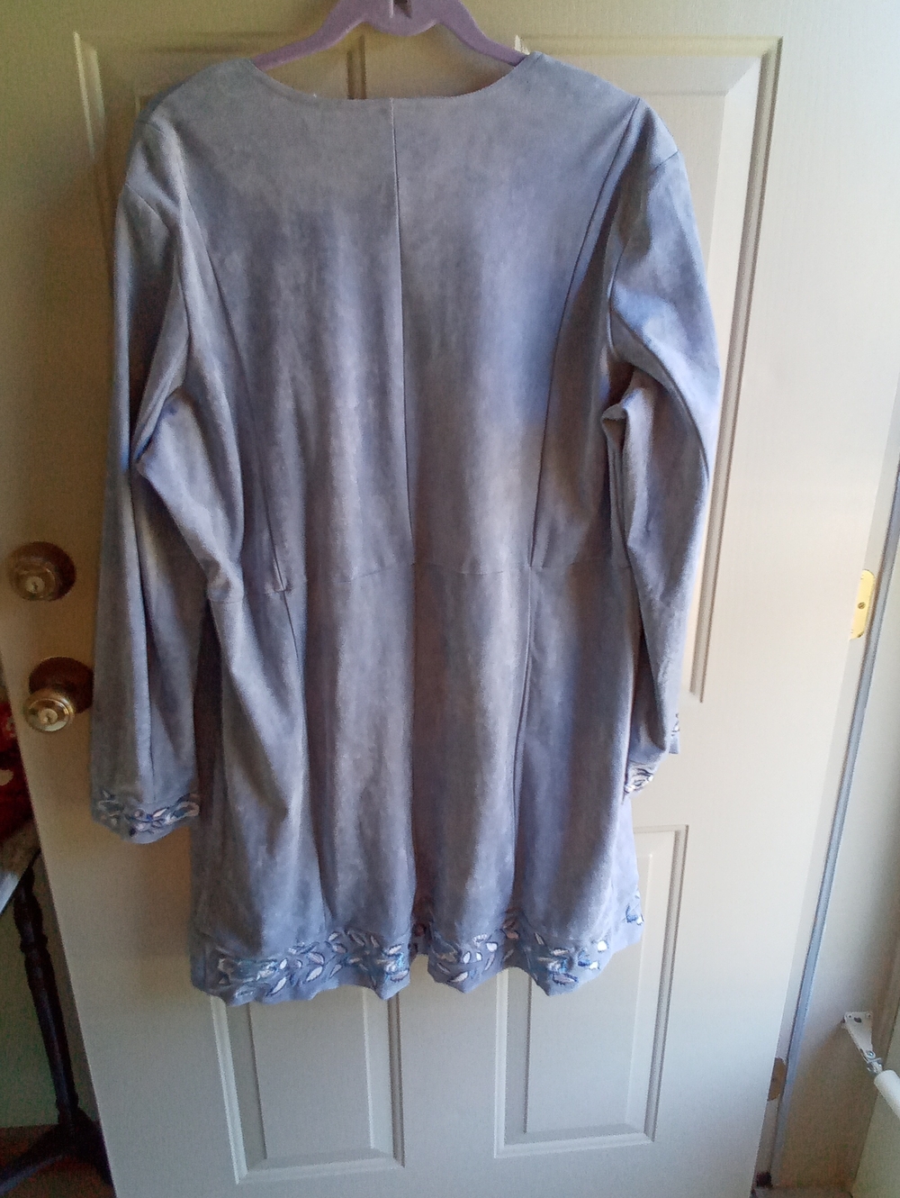 Curations Embroidered Duster Coat, NWT - Picture 4 of 8